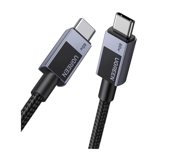 UGREEN Kabel USB-C do USB-C L524 60W PD 0.5m szary - 1489156 - zdjęcie 2